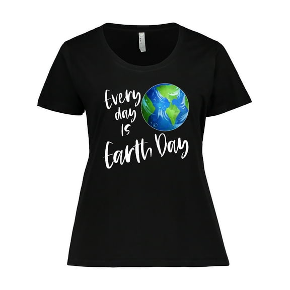 Inktastic Every Day is Earth Day Women's Plus Size T-Shirt