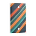 thumbnail image 2 of Yayeee Blank Wall Plate Cover 1-Gang 4.5"x2.7" Home Unused Decorative Outlet, Retro Stripes, 2 of 7