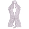 thumbnail image 3 of Fengqque Ladies Sexy Underwear Halter Neck Lace See-Through One-Piece Sexy Underwear, 3 of 8
