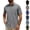 #02 Gray, variant on Loose Fit Short Sleeve Button Down Shirts for Men Quick Dry Wrinkle Free Casual Summer Shirts Lightweight Durable Vacation Tops , #02 Black, S