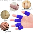 thumbnail image 3 of Finger Sleeves 10 Pieces, Splint Brace for Finger Support, Relieve Pain for Arthritis,Triggger Finger, Compression Aid for Sports, Blue, 3 of 6