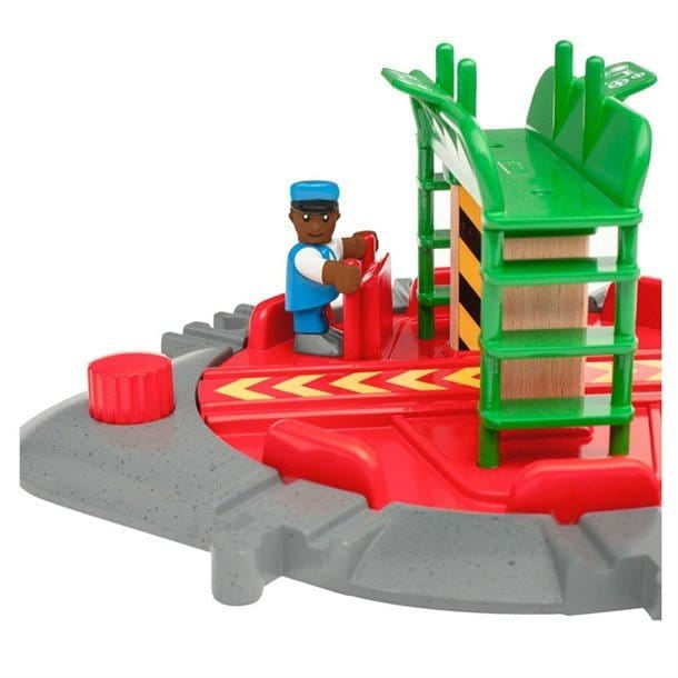 はるたーん BRIO, Turntable and Figure Railway Accessory, 33476, Wooden