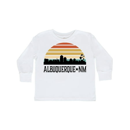 

Inktastic Albuquerque New Mexico Skyline Gift Toddler Boy or Toddler Girl Long Sleeve T-Shirt