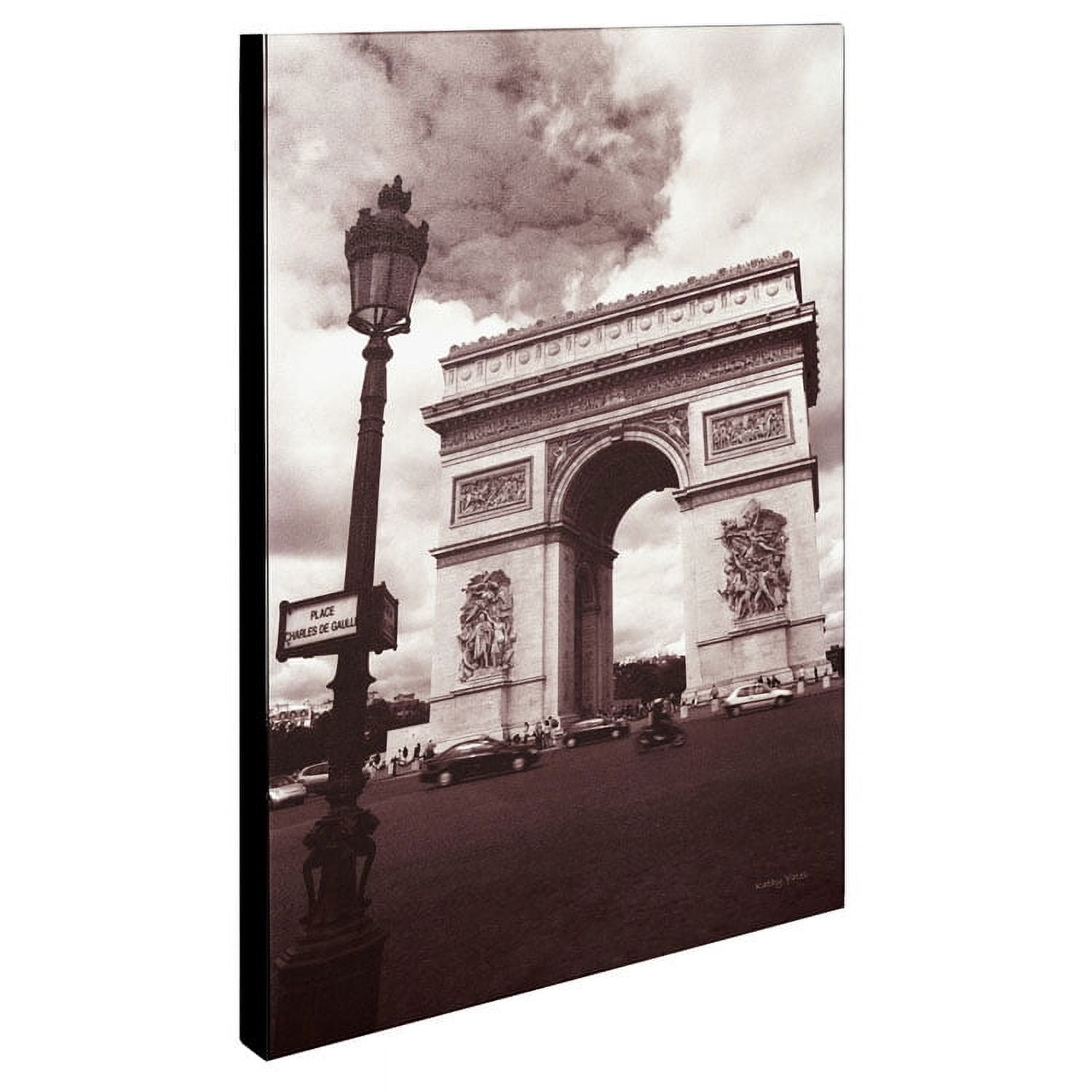 Trademark Fine Art 'Arc de Triomphe' Canvas Art by Kathy Yates