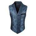 thumbnail image 2 of Delliss Men's Party Formal Sleeveless Fashion Coat Men's Lapel Vest, 2 of 4