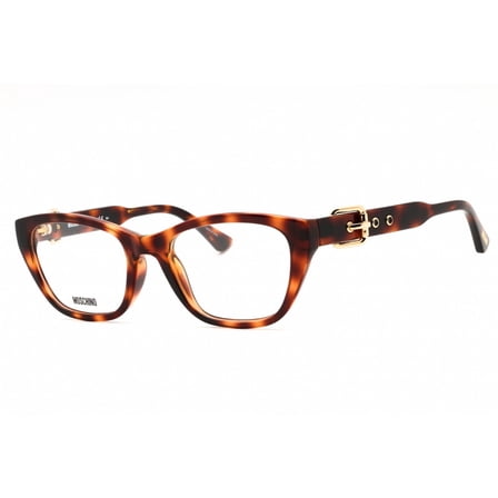 Moschino MOS608 0086 00 Women's Havana Plastic Full Rim Eyeglasses