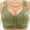 Green, variant on Bras for Women Front Closure Daisy Bras Comfort Breathable Plus Size, Beige A-H