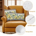 thumbnail image 6 of Summer Yellow Lemons Outdoor Pillow Covers Pack of 2 Pastoral Fruit Leaf Black Plaid Linen Waterproof Throw Pillow Covers Decorative Cushion Cases for Patio Garden Tent Balcony Couch 16x16 inch, 6 of 9