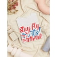thumbnail image 3 of Stay Fly Its 4Th July T-Shirt Women -Image by Shutterstock, Female Large, 3 of 4