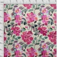 thumbnail image 3 of oneOone Cotton Poplin Beige Fabric Leaves & Rose Floral Sewing Craft Projects Fabric Prints By Yard 56 Inch Wide, 3 of 4