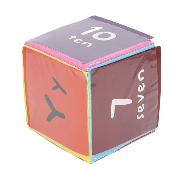 Soft Playing Game , 6 Sided Clear Card Pockets 3.9inch Soft Game For School