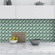 thumbnail image 3 of Azulejo De Cristal De Mosaico Verde Retro 3D Pegatina Peel And Stick Backsplash Azulejo Para Cocina Hogar Boutique Scienceny HA019618-00, 3 of 7