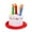 Red, variant on CuiLiyq Happy Birthday Cake Hat, Fancy Dress Party Hats, As Party Favors, Cake And 5 Multicolor Candles, Suitable for Children (Red)