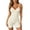 White, variant on Trendfront Womens Mid Thigh Shapewear Bodysuit V Neck Sleeveless Body Shaper Tummy Control Smoothing Sculpting Jumpsuit Everyday Wear