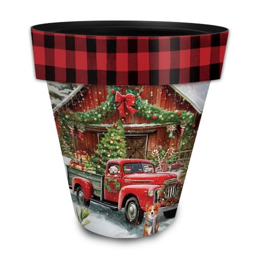 Briarwood Lane Country Christmas Large Planter