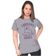 thumbnail image 3 of Louisiana is Calling Funny Creole Pun Womens Fitted Plus Size Graphic Tee Brisco Brands 2X, 3 of 5