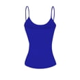 thumbnail image 2 of Basic Women Short Cami Built-In Shelf Bra - Royal, M, 2 of 3