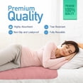 thumbnail image 4 of Dynarex DynaCare Incontinence Bed Pads, Reusable Washable Underpads, 34" x 36", Pink, 3 Count, 4 of 7