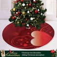 thumbnail image 6 of FMSHPON Vintage Heart Xmas Christmas Tree Skirt Stand Mat for Holiday Party Decoration Indoor Outdoor 36 inches, 6 of 6