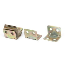 Uxcell 20x20x28mm Corner Brace Joint Right Angle Bracket Bronze Tone 10pcs