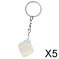 thumbnail image 1 of 5x Exquisito Llavero con Colgante de Cristal, Llavero con Cadena/colgantes de Piedras Preciosas para Llave de Coche 5 piezas, 1 of 8