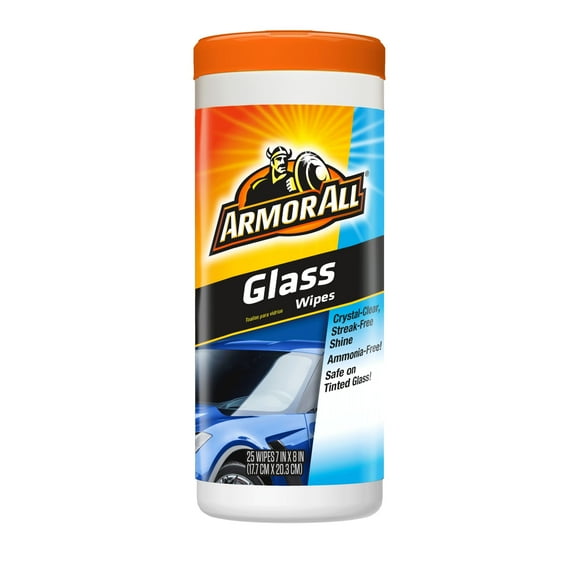 Armor All Glass Wipes, 25 Count