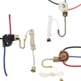 thumbnail image 7 of Ceiling Fan Switch Zing Ear ZE-110 Two-Wire Light Switch Pull Chain,On-Off Speed with Pull Cords with Ceiling Fans,Lamps and Wall Lights,Light Fans Switch Control Replacement(4.8x0.8")(Bronze), 7 of 7
