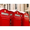 thumbnail image 2 of Frank, Assaf 32x25 White Modern Wood Framed Museum Art Print Titled - Close-up of telephone box in a row, England, 2 of 4