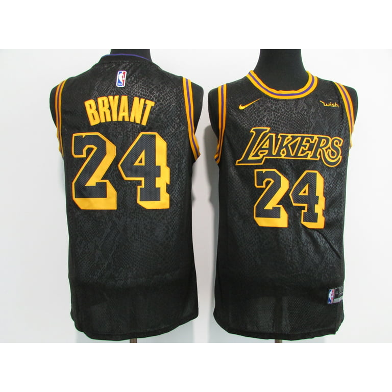 Los Angeles Lakers Kobe Bryant 24 Black Mamba NBA Basketball
