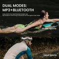 thumbnail image 3 of Auriculares de natación Tayogo W22 impermeables Bluetooth 5.4 32GB, 3 of 9