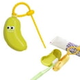 thumbnail image 3 of PEIBang Banana Toothbrush Case,Portable Toothbrush Holder with Toothpaste Dispenser,Compact Hanging Travel Organizer for Home Camping Outdoor, 3 of 5