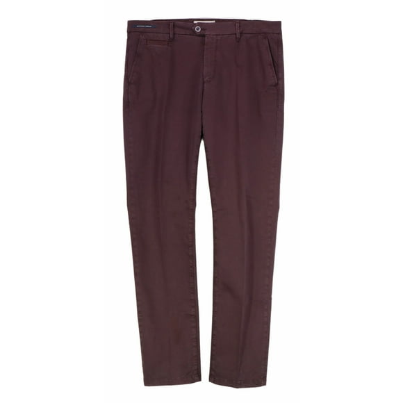 Teleria Pantalon Décontracté en Sergé à 5 Poches pour Hommes Marron Zed Robin - 36 US / 46 EU