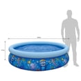 thumbnail image 4 of JLeisure 6.75' x 18.5" 3D Sea World Inflatable Outdoor Kiddie Swimming Pool, 4 of 5