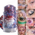 thumbnail image 6 of Football Game Glitter Stick - Red White Blue Body Glitter, Patriotic Glitter Stick, 4th of July Glitter Stick, Hair Glitter Gel, Flag Makeup, Waterproof, Long-Lasting, Independence Day, Art Craft, 6 of 9