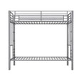 Your Zone Jillette Twin over Twin Metal Bunk Bed, Silver