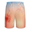 thumbnail image 6 of Kll The Sunset Of Dandelion Men'S Casual Summer Beach Shorts Hawaiian Shorts With Pockets-Xx-Large, 6 of 9