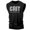 TankTop White on Black, variant on Gymish Grit Workout T-Shirt for Men, Funny Gym Shirt, Lifting Tee, Deadlift Shirt, Heather Grey with Sleeve Logo, Small