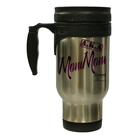 

Grand Aliases Series Grandmother A.K.A. MomMom 12 Ounce Hot/ Cold Travel Coffee Mug