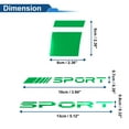 thumbnail image 4 of 1 Juego de Tiras de Decal Cuadradas para Rines Reflectantes Calcomanías Verdes PET, 4 of 6