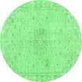 thumbnail image 1 of Ahgly Company Indoor Round Persian Emerald Green Traditional Area Rugs, 5' Round, 1 of 4