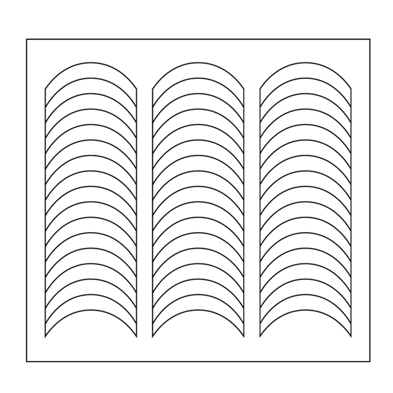 QUSENLON French Tips Nail Decals French Manicure Strips Professional