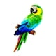 thumbnail image 3 of espuma hecha a mano, modelo de pájaro de imitación de loro Artificial, figurita de pájaros, loro, decoración de jardín para el hogar estilo A Macarena Estatua de loro, 3 of 7
