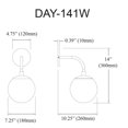 thumbnail image 2 of Dayana Wall Sconce, 2 of 3
