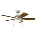 thumbnail image 4 of Satin Black Ceiling Fan 42 inch with 5 Reversible Black/Silver Blades and Led Light-Brushed Nickel Finish Bailey Street Home 147-Bel-2011813, 4 of 9