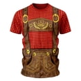 thumbnail image 5 of Bobifish Boys Tees Oktoberfest Lederhosen Print Crew Neck Short Sleeve T Shirts Traditional Holiday Event Wear Tee Shirts, 5 of 5