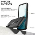 thumbnail image 4 of Xhy Samsung Galaxy A54 5G Case with Screen and Lens Protector and Magnetic Car Mount Kickstand Military Grade Full Body Double Layer Drop Rugged Durable for Galaxy A54 5G Phone - Black, 4 of 11