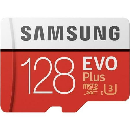 Samsung 128GB EVO Plus Class 10 Micro SDXC with Adapter (Best Sdxc Card For Dslr)
