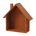 thumbnail image 2 of House Shaped Wooden Shadow Cubby Box,Hanging Display Shelf Organizer,9.29x7.32x2.99in Wall Mounted Curio Cabinet Wooden Display Case Miniature Shelf for Figures, 2 of 6