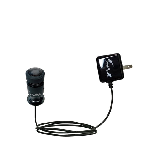 Gomadic Intelligent Compact AC Home Wall Charger suitable for the JLAB Shaker - High output power with a convenient, foldable plug design - Uses TipEx