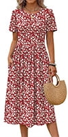 1 Red Floral